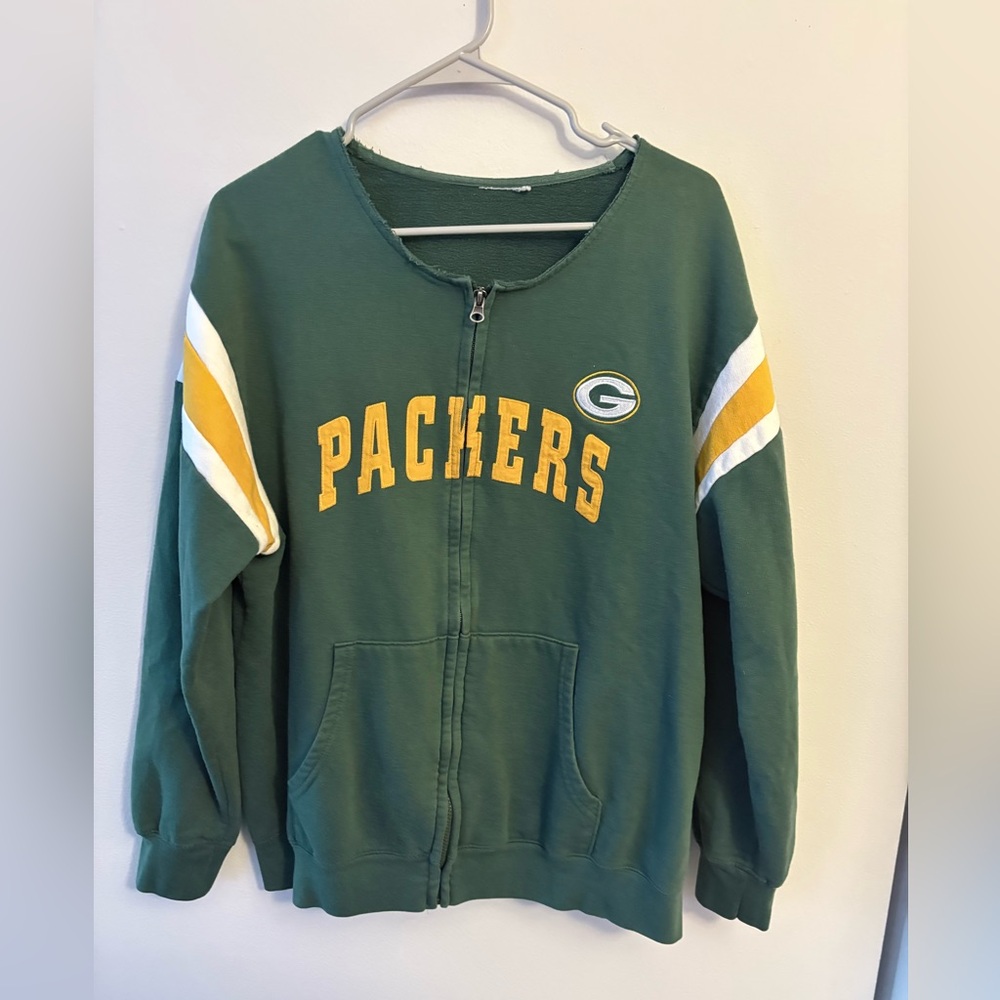 Green Packers Zip-Up Jacket